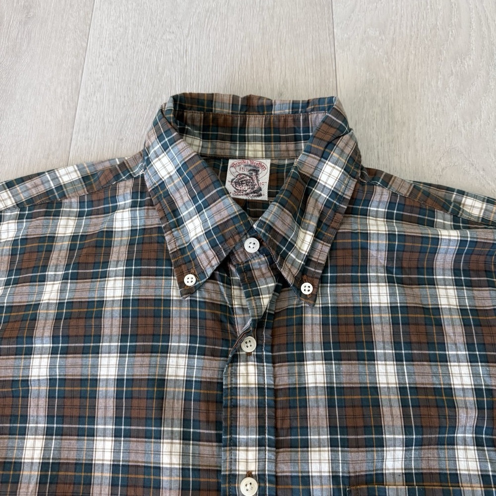 Vintage Brooks Brothers Shirt Mens 15.5 XL All Cotton Oxford Made In USA